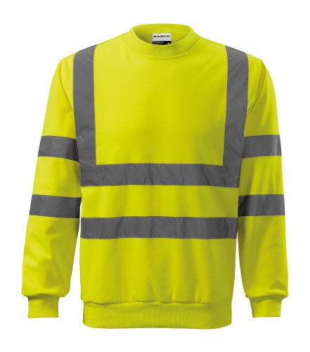 Bluza unisex Rimeck HV Essential - fluorescencyjny żółty