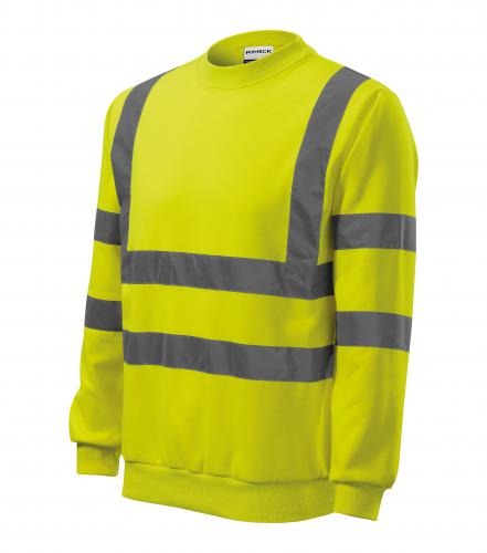 Bluza unisex Rimeck HV Essential - fluorescencyjny żółty