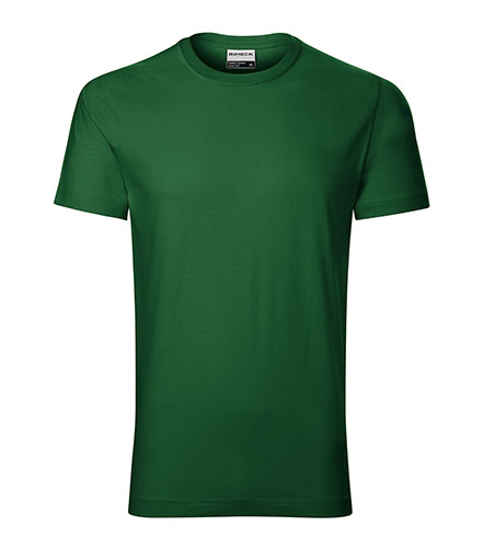 Koszulka męska Rimeck Resist - butelkowo zielona