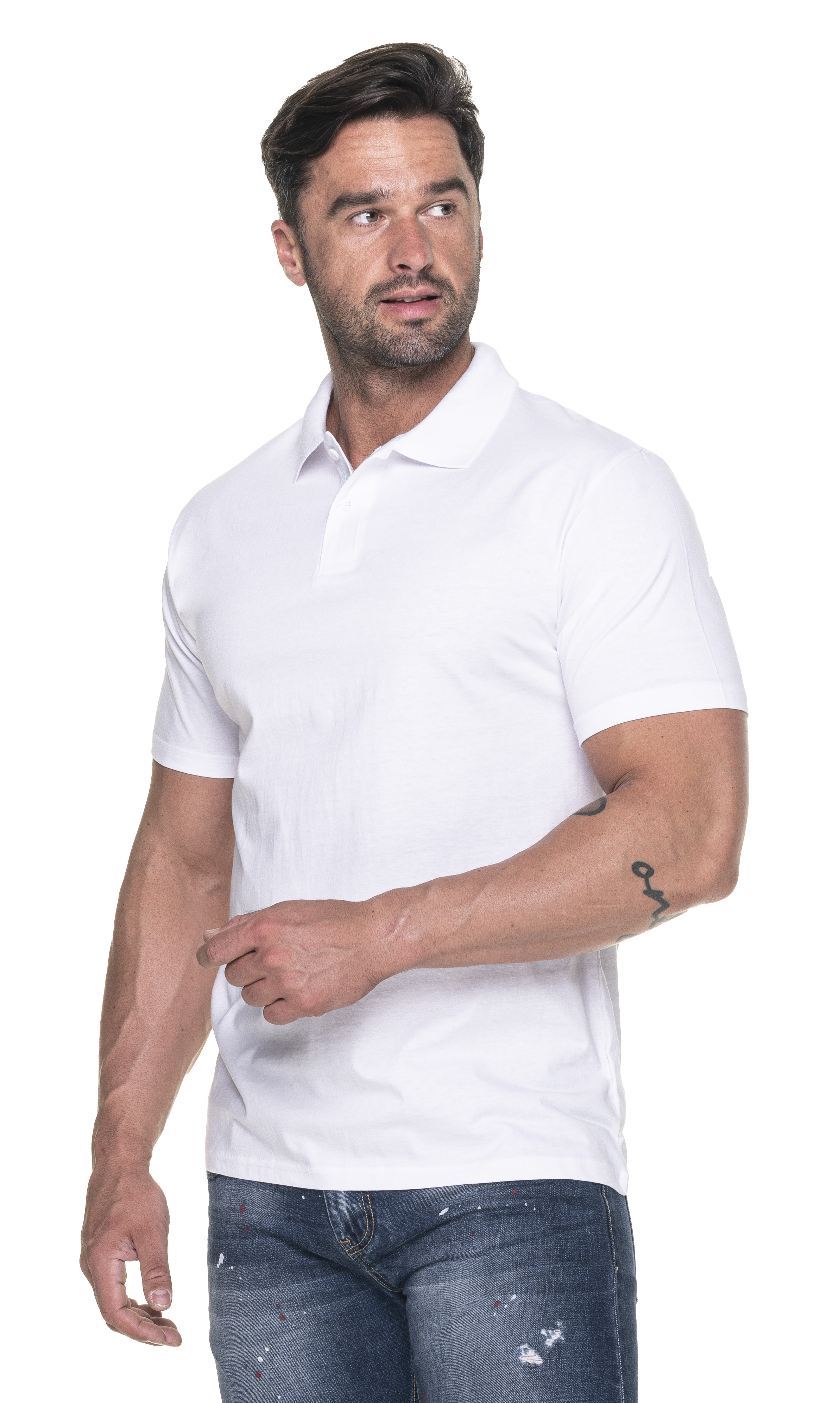 Koszulka Polo Geffer 400 - biała