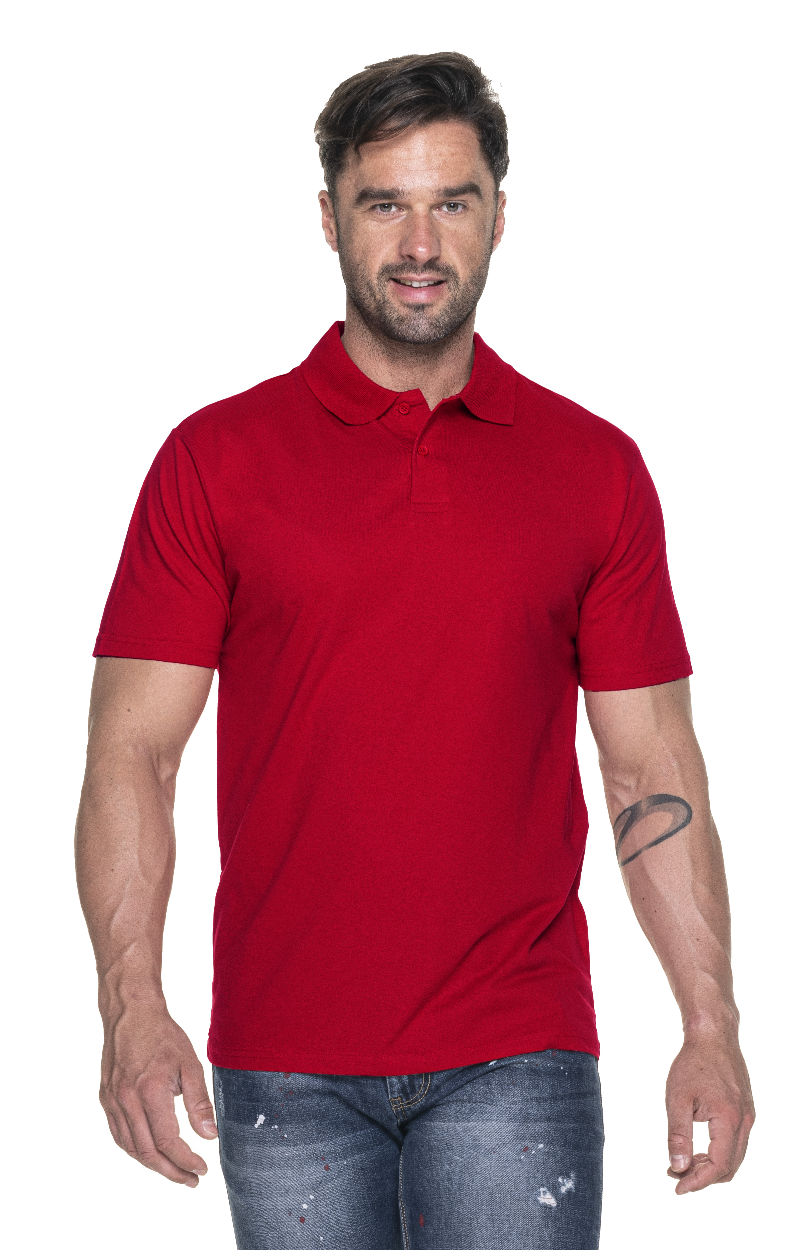 Koszulka Polo Geffer 400 - czerwona