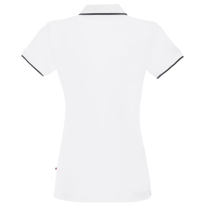 Koszulka Polo Promostars Ladies Line - biała z granatowym wykończeniem