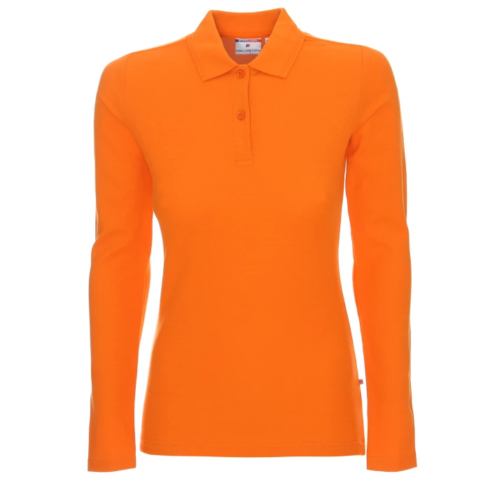Koszulka Polo Promostars Ladies Long Cotton - pomarańczowa