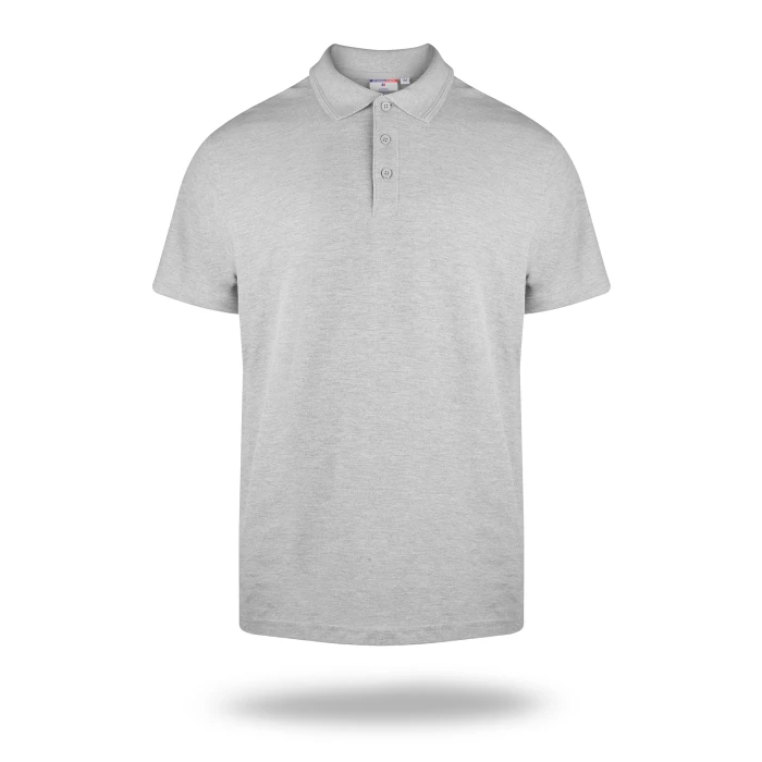 Koszulka polo Promostars Polo Cotton - jasnoszary melanż