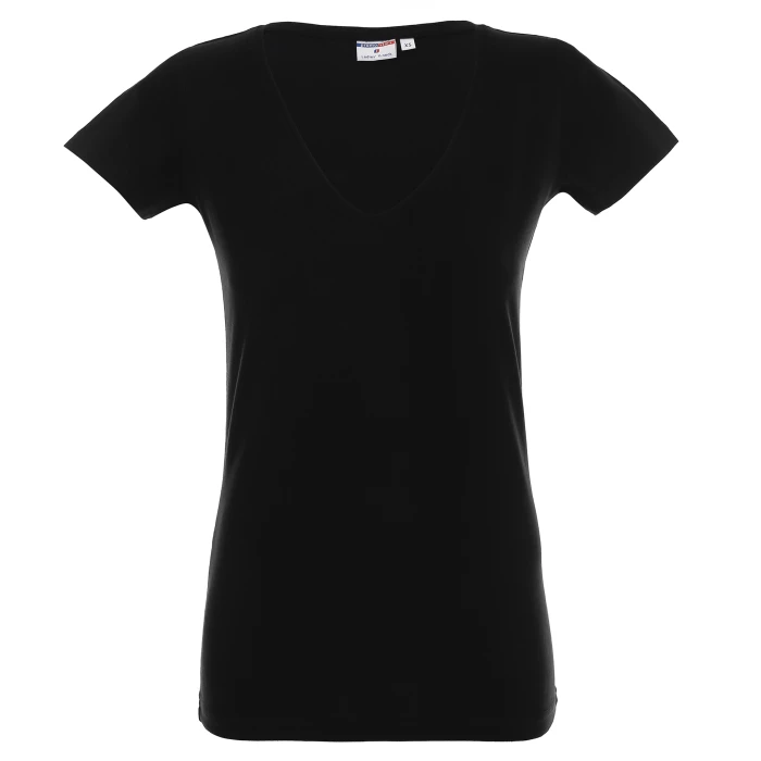 Koszulka Promostars Ladies V-Neck - czarna