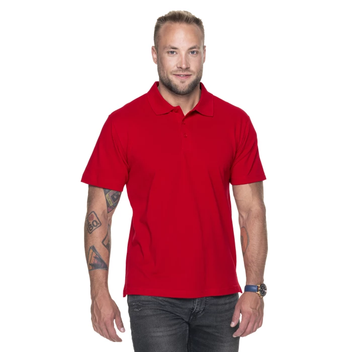 Koszulka Promostars Polo Heavy - czerwona