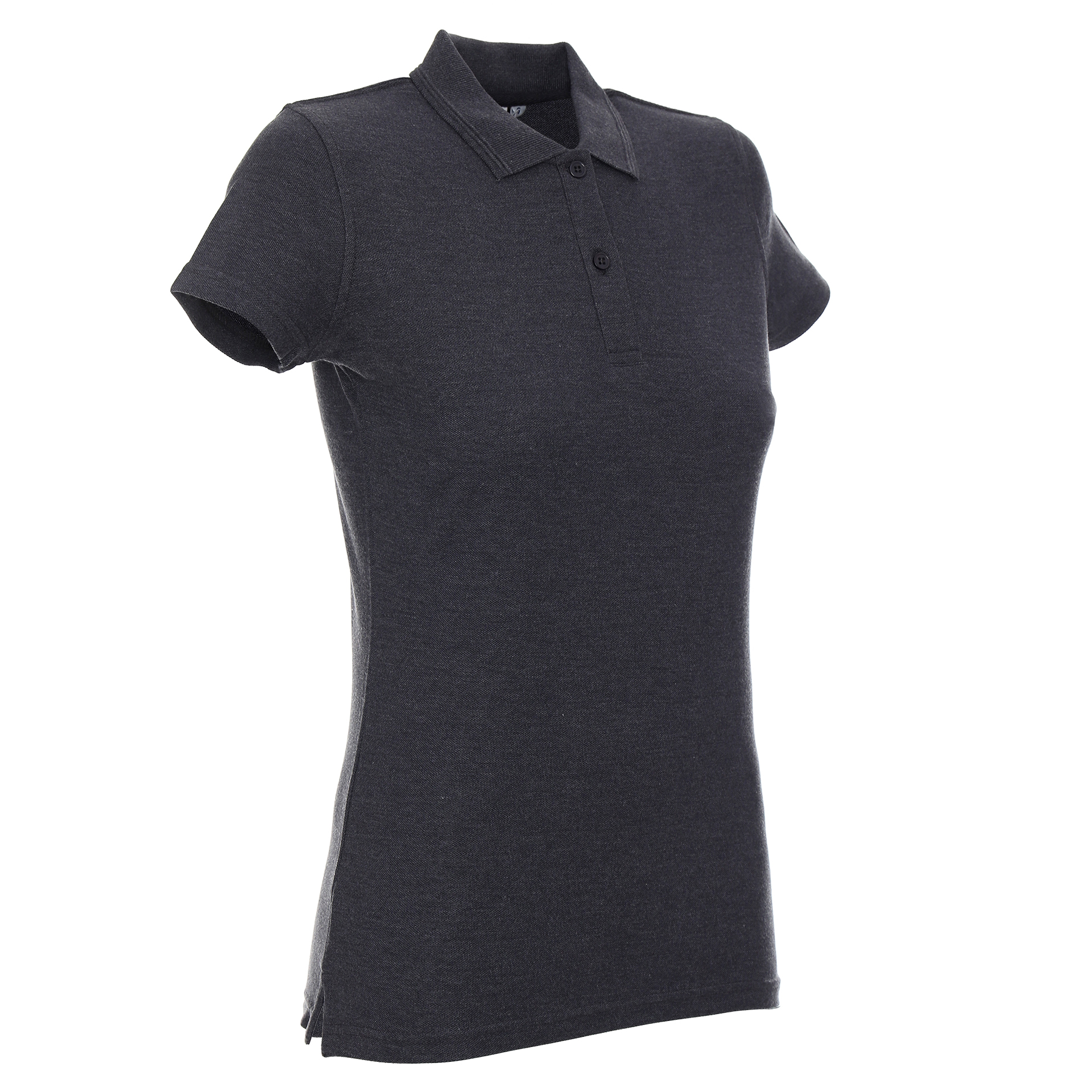 Koszulka Promostars Polo Ladies Cotton - ciemno szary melanż