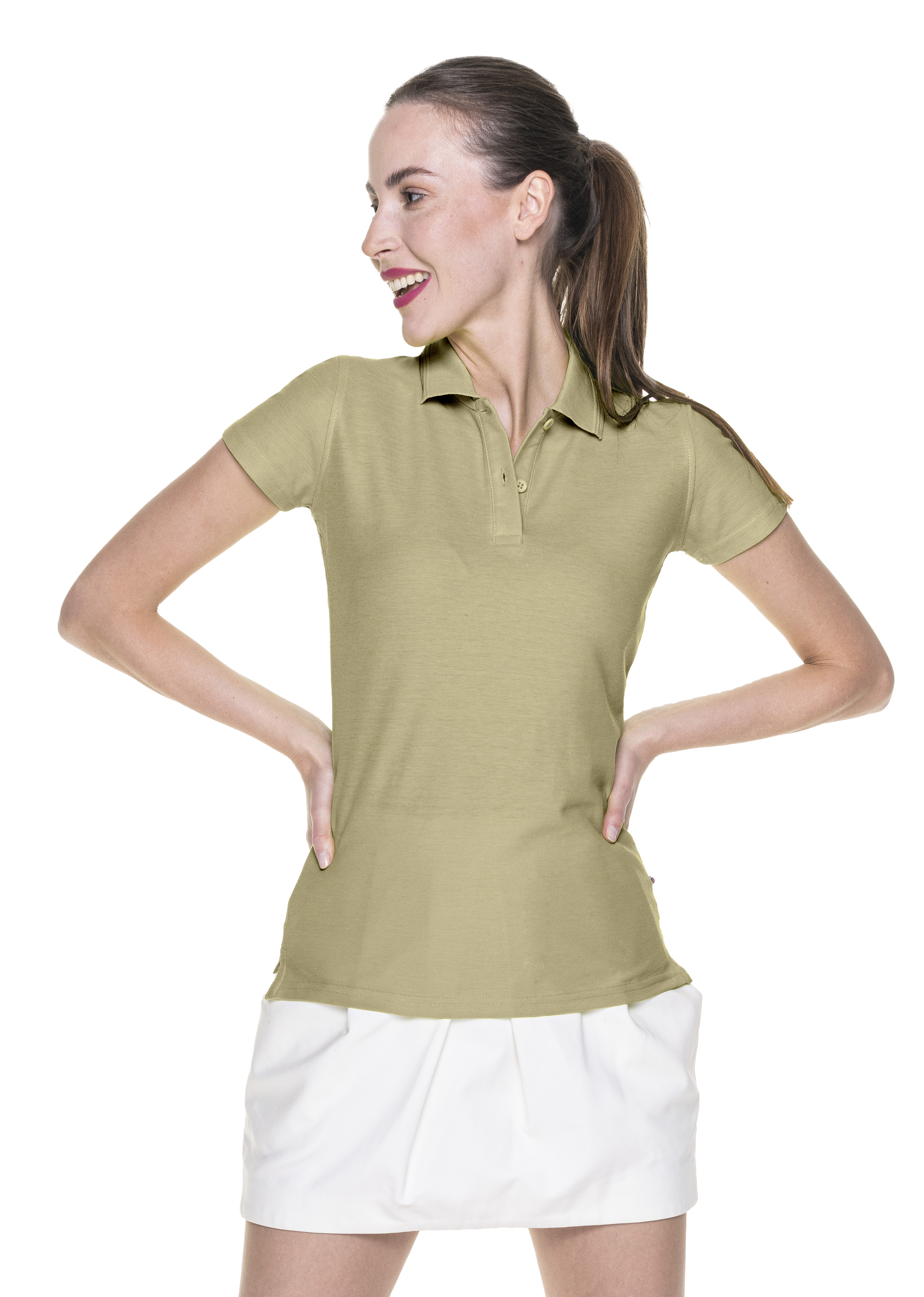 Koszulka Promostars Polo Ladies Cotton - beżowa