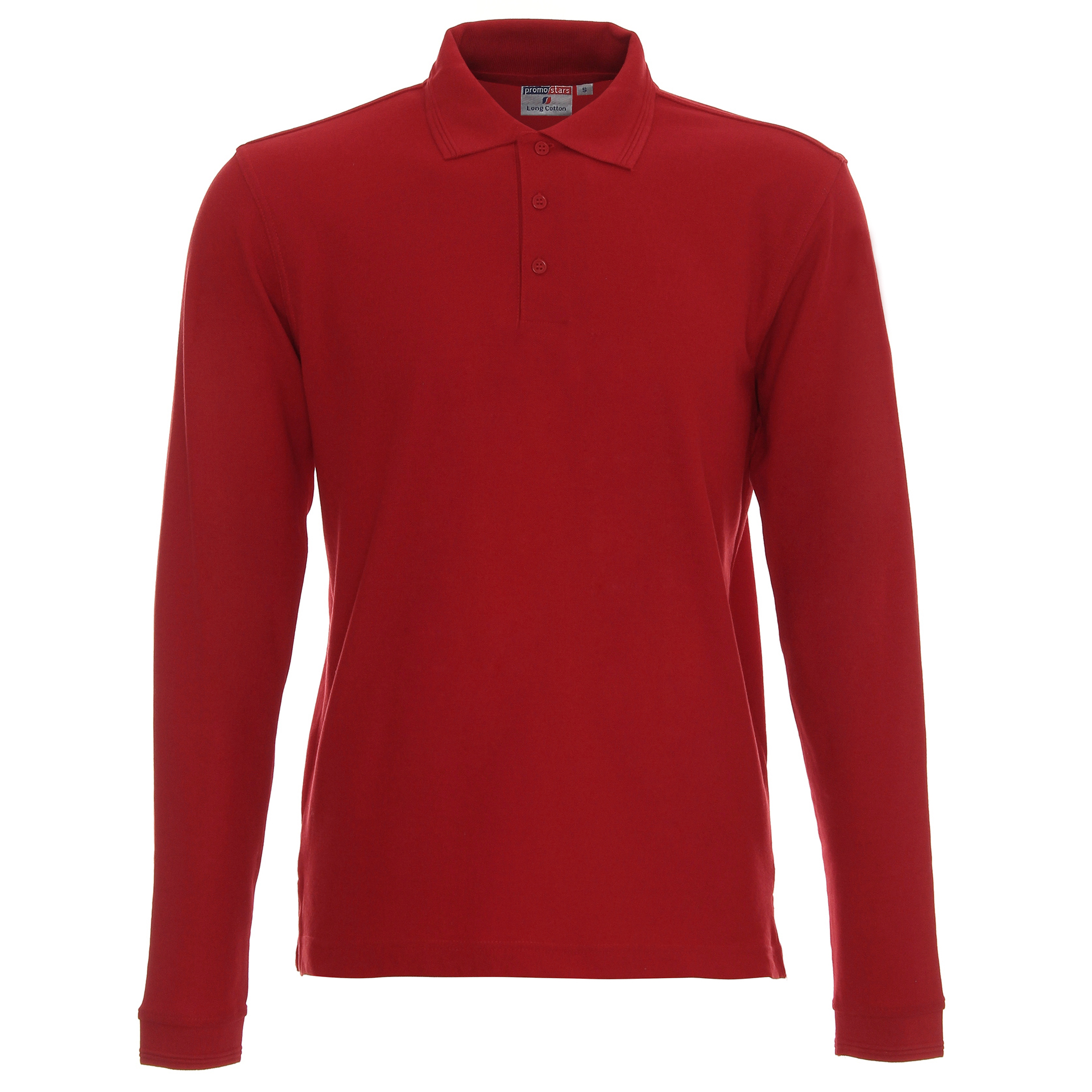 Koszulka Promostars Polo Long Cotton - czerwona