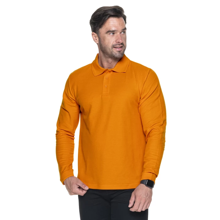 Koszulka Promostars Polo Long Cotton - pomarańczowa