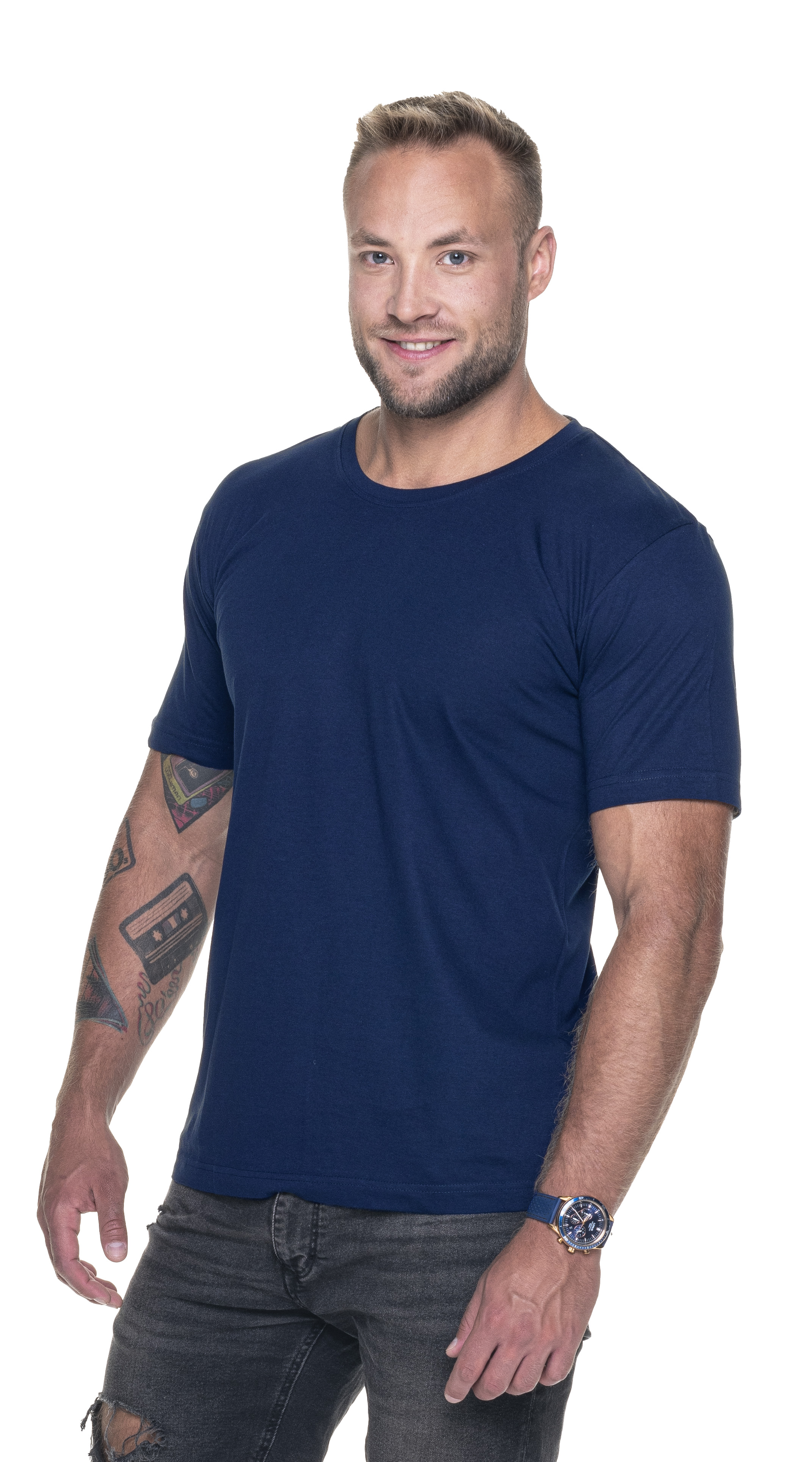 T-Shirt Pomostars Standard - Granatowy