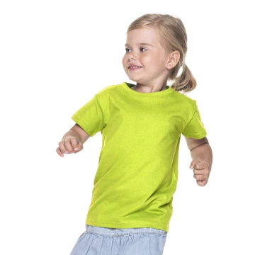 Koszulka Promostars Standard KID - limonkowa
