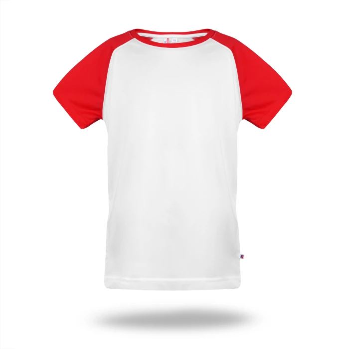 Koszulka sportowa dziecięca Promostars Fun Kid - biało-czerwona
