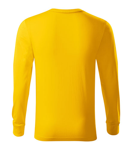 Koszulka unisex Rimeck Resist LS - żółta