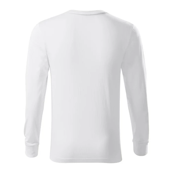Koszulka unisex Rimeck Resist LS - biała