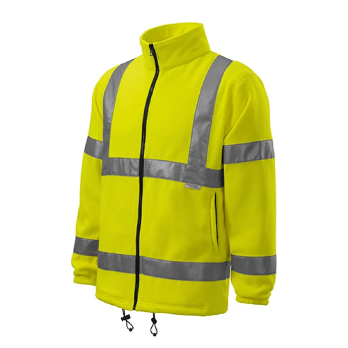 Polar unisex Rimeck HV Fleece Jacket - fluorescencyjny żółty